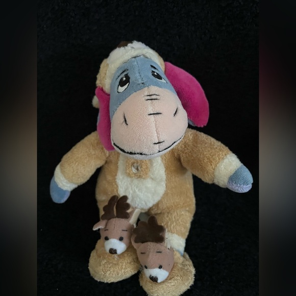 Vintage Holiday Disney Eeyore and Tigger Plush Set - reindeer and snowman - Picture 7 of 10